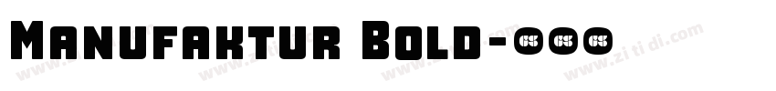 Manufaktur Bold字体转换